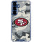 NFL San Francisco 49ers Camo Galaxy S25 Clear Case